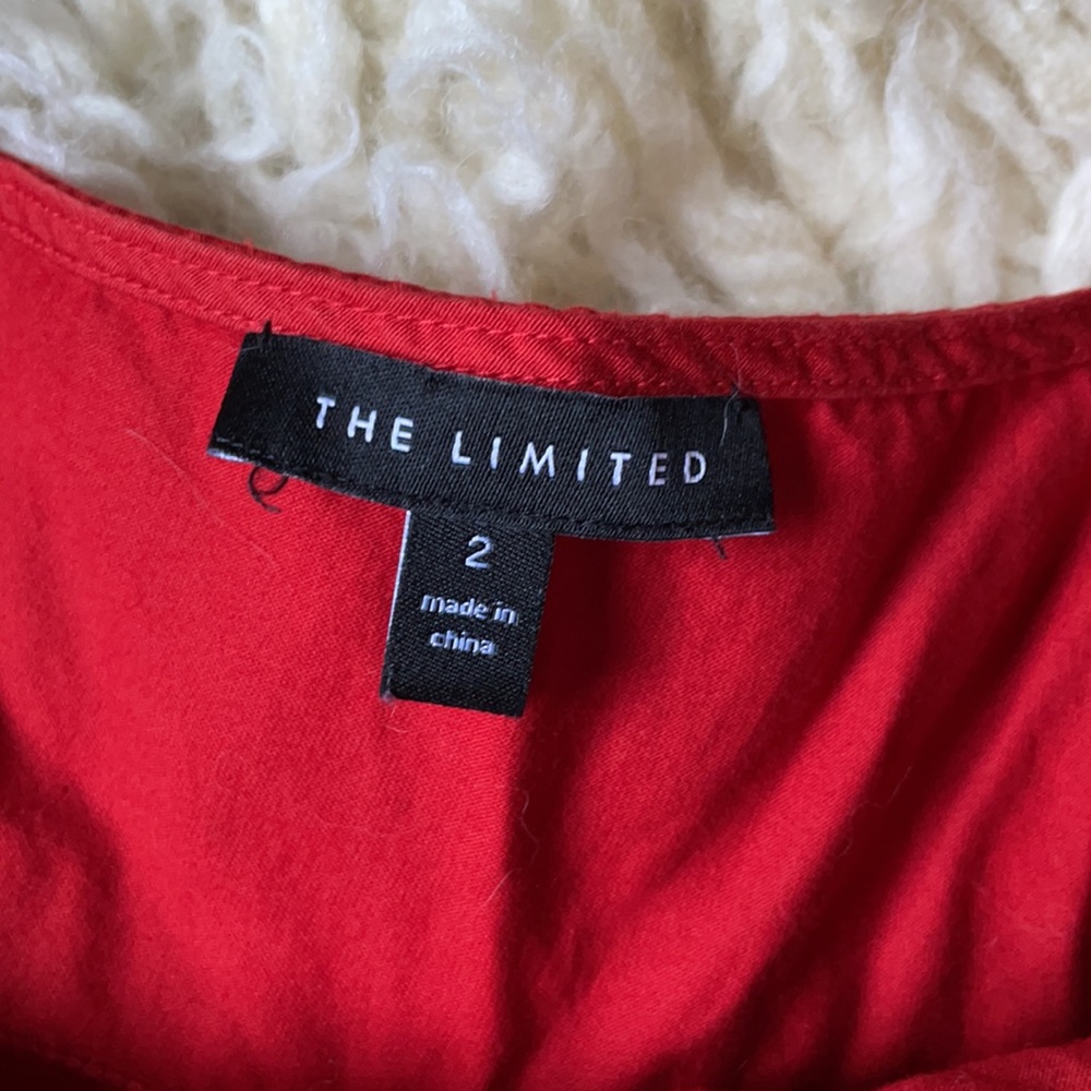 Y2K The Limited Red Babydoll Dress Sz 2 - Picture 4 of 10